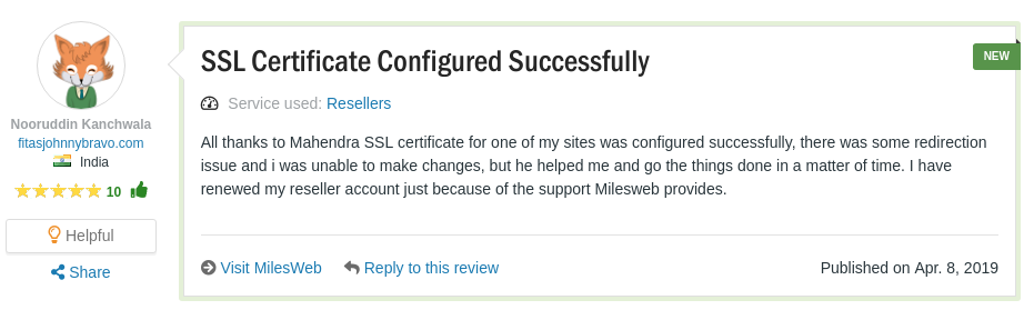 MilesWeb Review